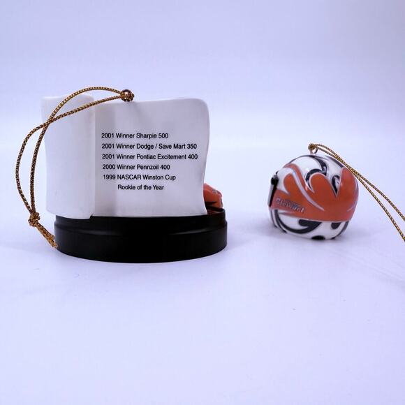 Lot of 2 Vintage 2002 Nascar Christmas Ornaments Tony Stewart #20 Joe Gibbs Race - Picture 3 of 5